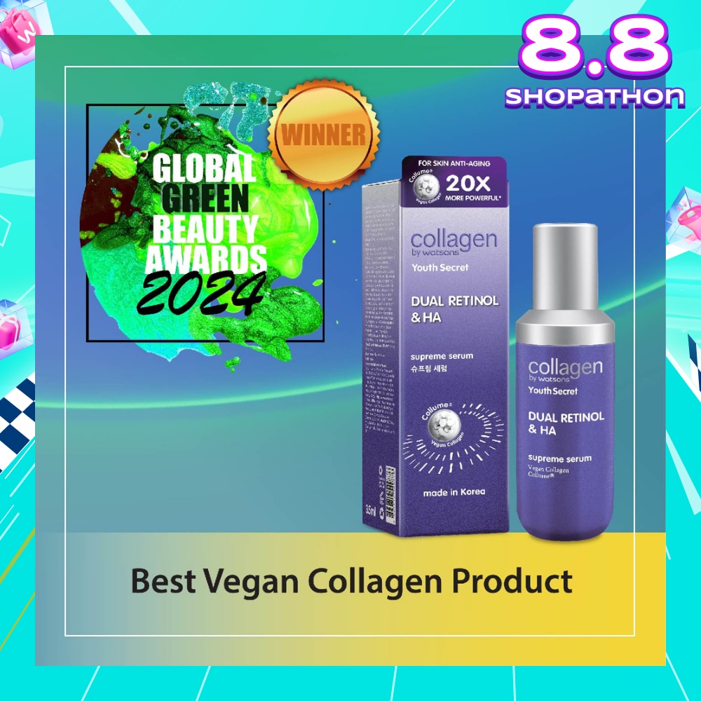 Dual Retinol & Ha Supreme Serum (Vegan Collagen Collume 20X More Powerful) 35ml
