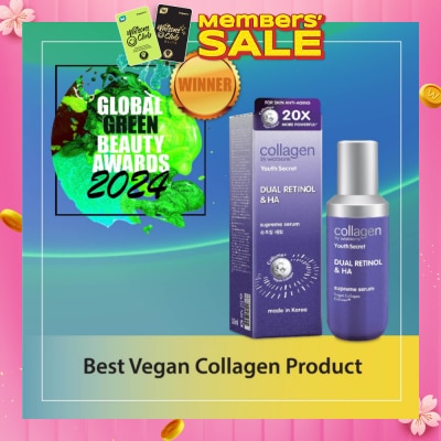 COLLAGEN BY WATSONS Dual Retinol & Ha Supreme Serum (Vegan Collagen Collume 20X More Powerful) 35ml
