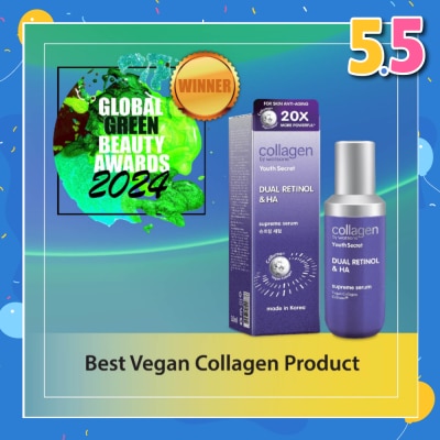 COLLAGEN BY WATSONS Dual Retinol & Ha Supreme Serum (Vegan Collagen Collume 20X More Powerful) 35ml