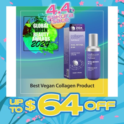 COLLAGEN BY WATSONS - Dual Retinol & Ha Supreme Serum (Vegan Collagen Collume 20X More Powerful) 35ml