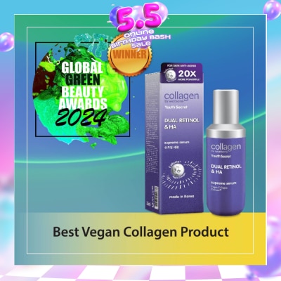 COLLAGEN BY WATSONS - Dual Retinol & Ha Supreme Serum (Vegan Collagen Collume 20X More Powerful) 35ml