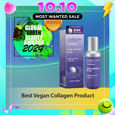 COLLAGEN BY WATSONS Dual Retinol & Ha Supreme Serum (Vegan Collagen Collume 20X More Powerful) 35ml image