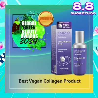 COLLAGEN BY WATSONS Dual Retinol & Ha Supreme Serum (Vegan Collagen Collume 20X More Powerful) 35ml