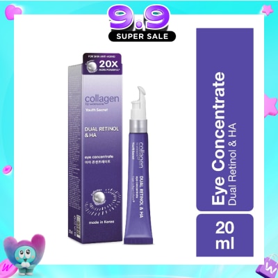 COLLAGEN BY WATSONS - Youth Secret Dual Retinol & Ha Night Eye Concentrate (Vegan Collagen Collume 20X More Powerful) 20ml image