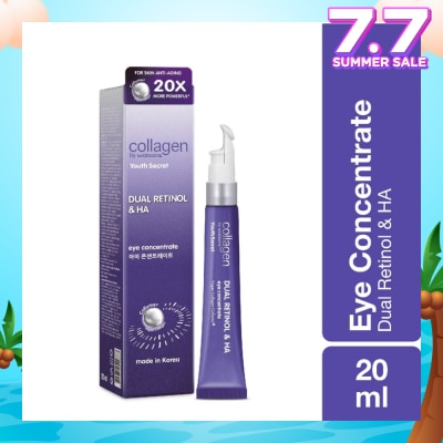 COLLAGEN BY WATSONS Youth Secret Dual Retinol & Ha Night Eye Concentrate (Vegan Collagen Collume 20X More Powerful) 20ml