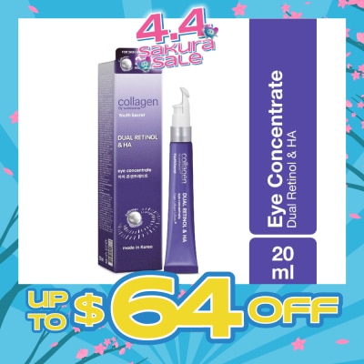 COLLAGEN BY WATSONS - Youth Secret Dual Retinol & Ha Night Eye Concentrate (Vegan Collagen Collume 20X More Powerful) 20ml