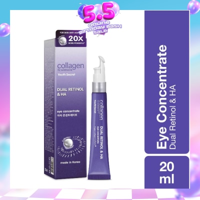 COLLAGEN BY WATSONS - Youth Secret Dual Retinol & Ha Night Eye Concentrate (Vegan Collagen Collume 20X More Powerful) 20ml