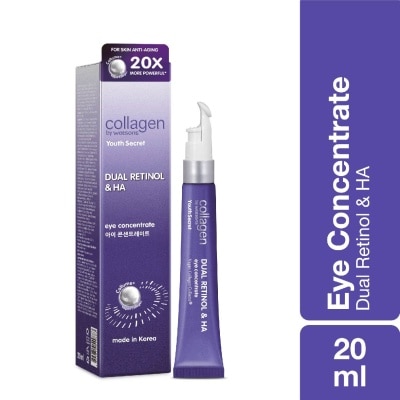 COLLAGEN BY WATSONS Youth Secret Dual Retinol & Ha Night Eye Concentrate (Vegan Collagen Collume 20X More Powerful) 20ml