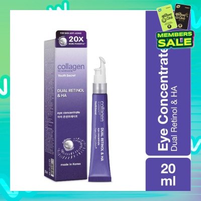 COLLAGEN BY WATSONS Youth Secret Dual Retinol & Ha Night Eye Concentrate (Vegan Collagen Collume 20X More Powerful) 20ml