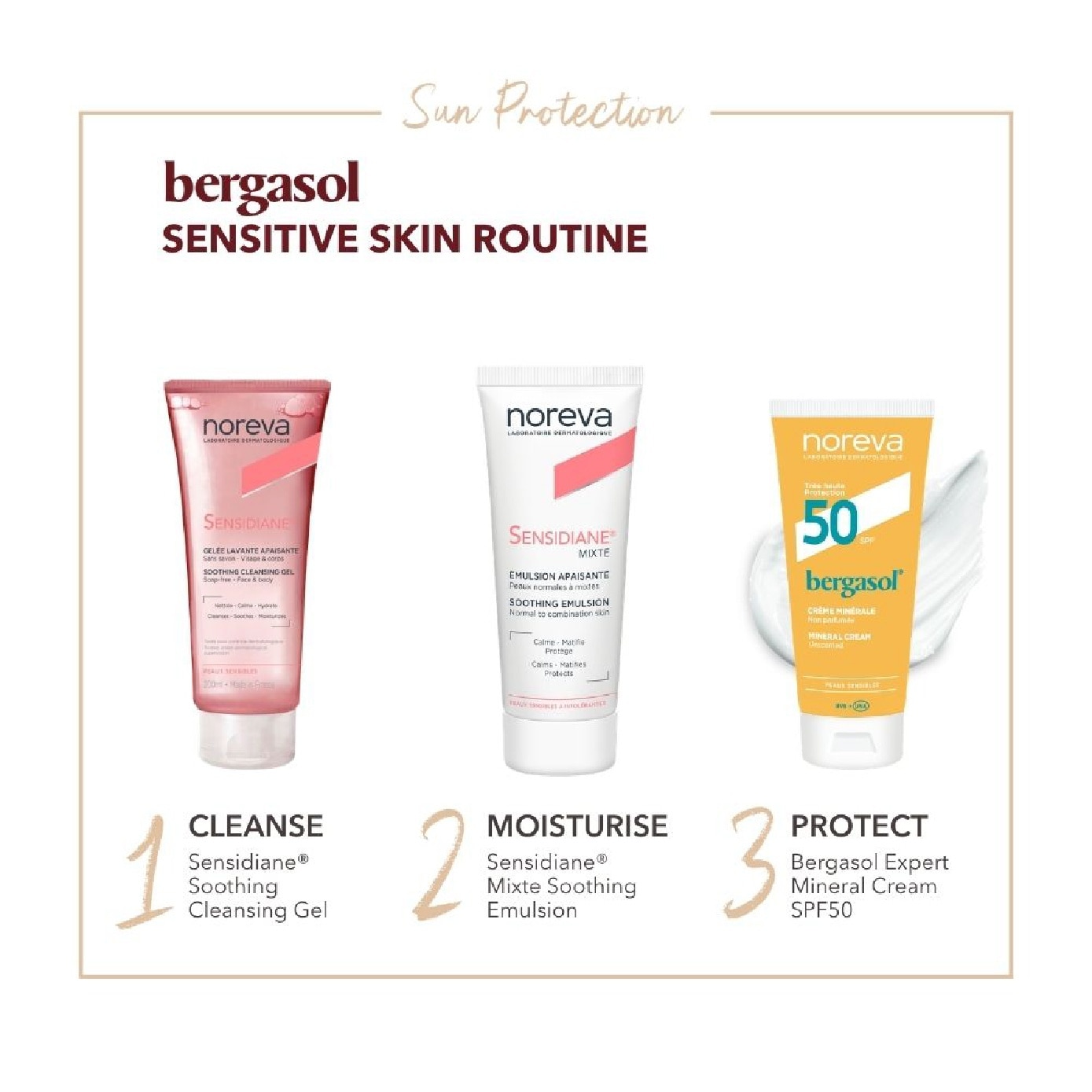 Bergasol Expert Mineral Cream Unscented Sunscreen SPF 50 40ml image