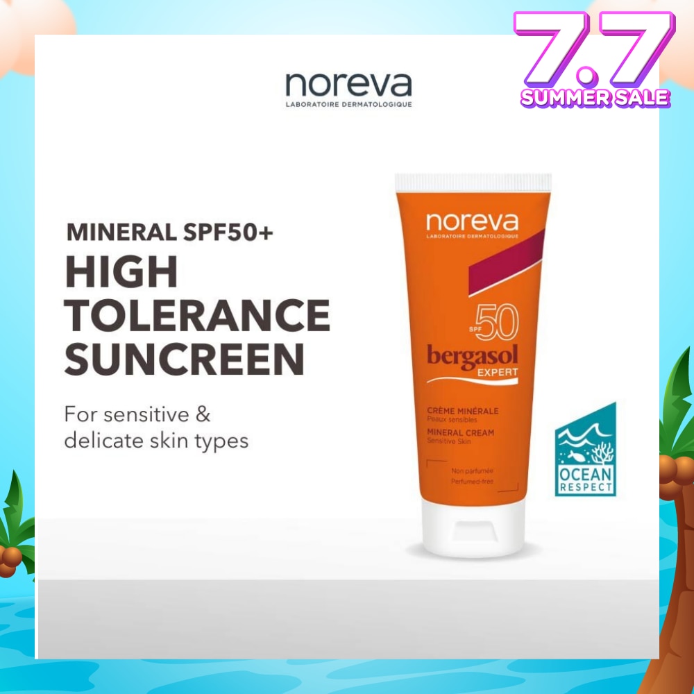 Bergasol Expert Mineral Cream Spf50 (Fragrance Free Sunscreen Suitable For 3 Years Old Onwards) 40ml