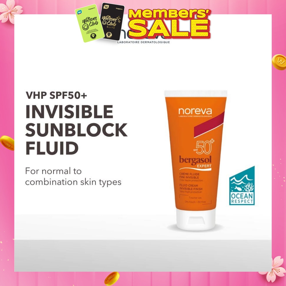 Bergasol Expert Fluid Cream Invisible Finish Spf50+ (Normal To Combination Skin) 50ml