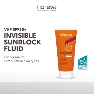 NOREVA Bergasol Expert Fluid Cream Invisible Finish Spf50+ (Normal To Combination Skin) 50ml