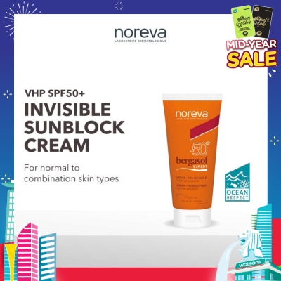 NOREVA Bergasol Expert Cream Invisible Finish Spf50+ (Anti Aging + Normal To Dry Skin) 50ml