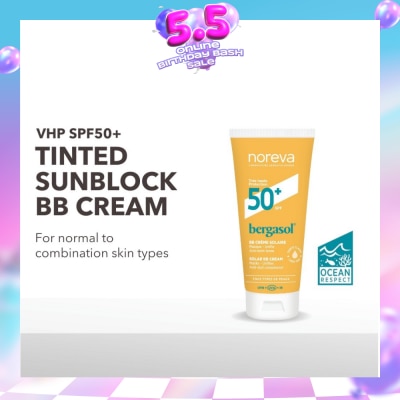 NOREVA - Bergasol Expert Bb Cream Light Spf50+ (Light Coverage Tinted Sunblock) 40ml