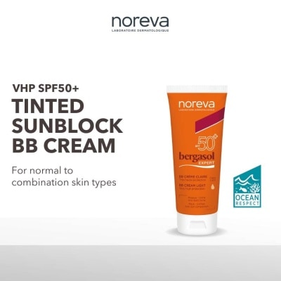 NOREVA Bergasol Expert Bb Cream Light Spf50+ (Light Coverage Tinted Sunblock) 40ml