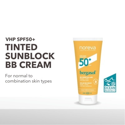 NOREVA Bergasol Expert Bb Cream Light Spf50+ (Light Coverage Tinted Sunblock) 40ml