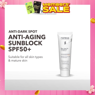 NOREVA Iklen+ Uv Protect Preventive Suncare Vhp Spf 50+ (Anti Aging Sunblock + Anti Dark Spot) 30ml