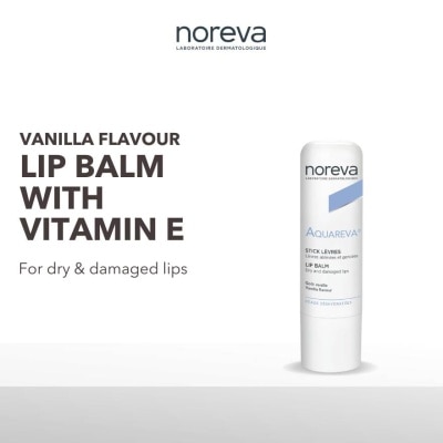 NOREVA Aquareva Moisturizing Lip Balm With Vanila Flavour 4g