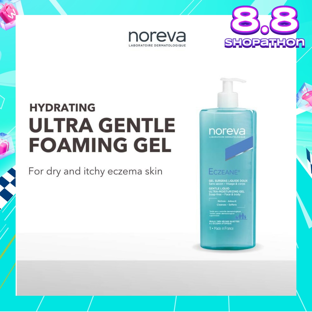 Eczeane Gentle Foaming Gel (For Eczema, Dry To Atopic Skin, Face, And Body) 1000ml