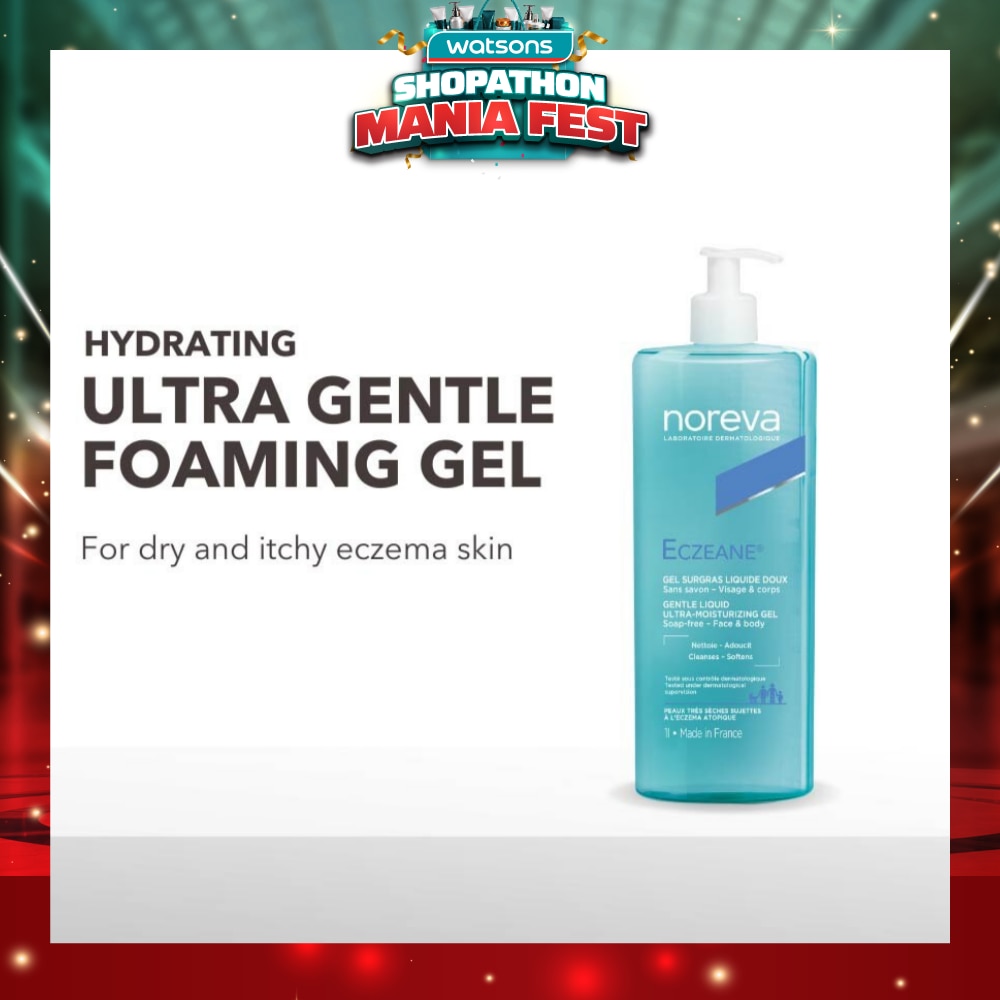 Eczeane Gentle Foaming Gel (For Eczema, Dry To Atopic Skin, Face, And Body) 1000ml