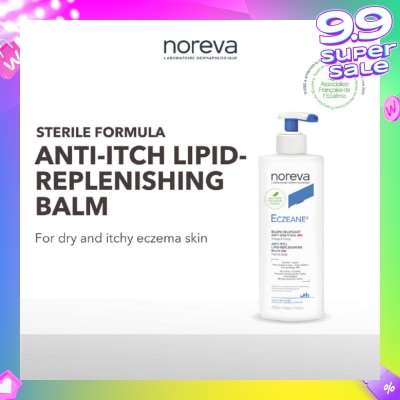 NOREVA Eczeane Anti Itch Lipid Replenishing Balm 48 Hour (For Dry To Atopic Skin + Sterile Formula No Preservatives) 400ml