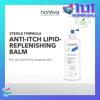 NOREVA Eczeane Anti Itch Lipid Replenishing Balm 48 Hour (For Dry To Atopic Skin + Sterile Formula No Preservatives) 400ml