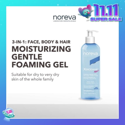 NOREVA Xerodiane Ap+ Gentle Foaming Gel (For Very Dry & Atopic Skin & Suitable For Whole Family) 745ml