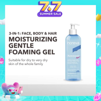 NOREVA - Xerodiane Ap+ Gentle Foaming Gel (For Very Dry & Atopic Skin & Suitable For Whole Family) 745ml