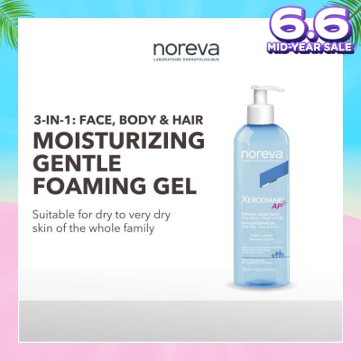 NOREVA Xerodiane Ap+ Gentle Foaming Gel (For Very Dry & Atopic Skin & Suitable For Whole Family) 745ml