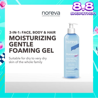 NOREVA Xerodiane Ap+ Gentle Foaming Gel (For Very Dry & Atopic Skin & Suitable For Whole Family) 745ml