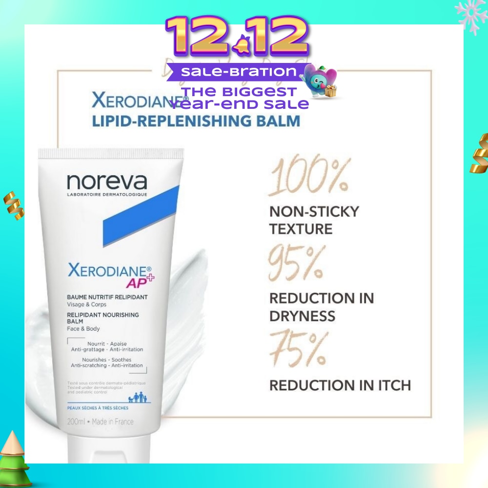 Xerodiane Ap+ Lipid Replenishing Nourishing Balm (For Very Dry & Atopic Skin + For Face & Body) 200ml (Expiry: Sep`2026)