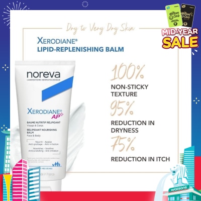 NOREVA Xerodiane Ap+ Lipid Replenishing Nourishing Balm (For Very Dry & Atopic Skin + For Face & Body) 200ml