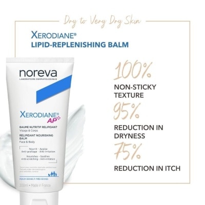 NOREVA Xerodiane Ap+ Lipid Replenishing Nourishing Balm (For Very Dry & Atopic Skin + For Face & Body) 200ml