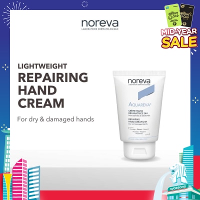 NOREVA Aquareva Repairing Hand Cream 24 Hour (For Dry & Cracked Hand) 50ml