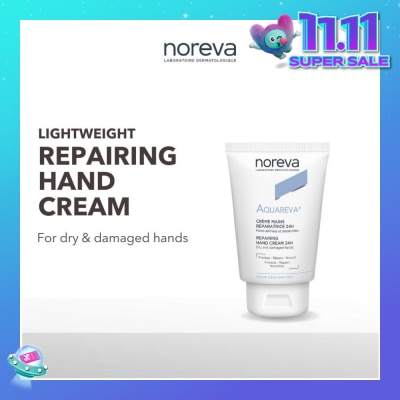 NOREVA Aquareva Repairing Hand Cream 24 Hour (For Dry & Cracked Hand) 50ml