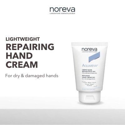 NOREVA Aquareva Repairing Hand Cream 24 Hour (For Dry & Cracked Hand) 50ml