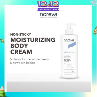 NOREVA Aquareva Moisturizing Body Cream 24 Hour (Suitable For Whole Family Even New Born Babies) 400ml