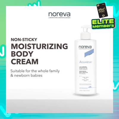 NOREVA Aquareva Moisturizing Body Cream 24 Hour (Suitable For Whole Family Even New Born Babies) 400ml