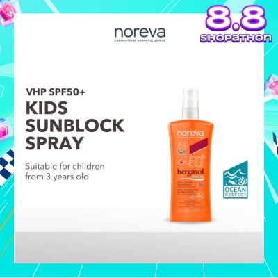 NOREVA Bergasol Expert Children'S Spray Spf50+ (Children's Sunblock Spray, Suitable From 3 Years Old) 125ml