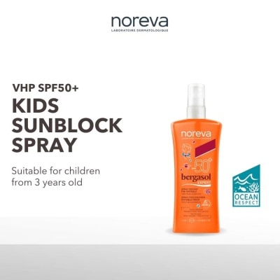 NOREVA Bergasol Expert Children'S Spray Spf50+ (Children's Sunblock Spray, Suitable From 3 Years Old) 125ml
