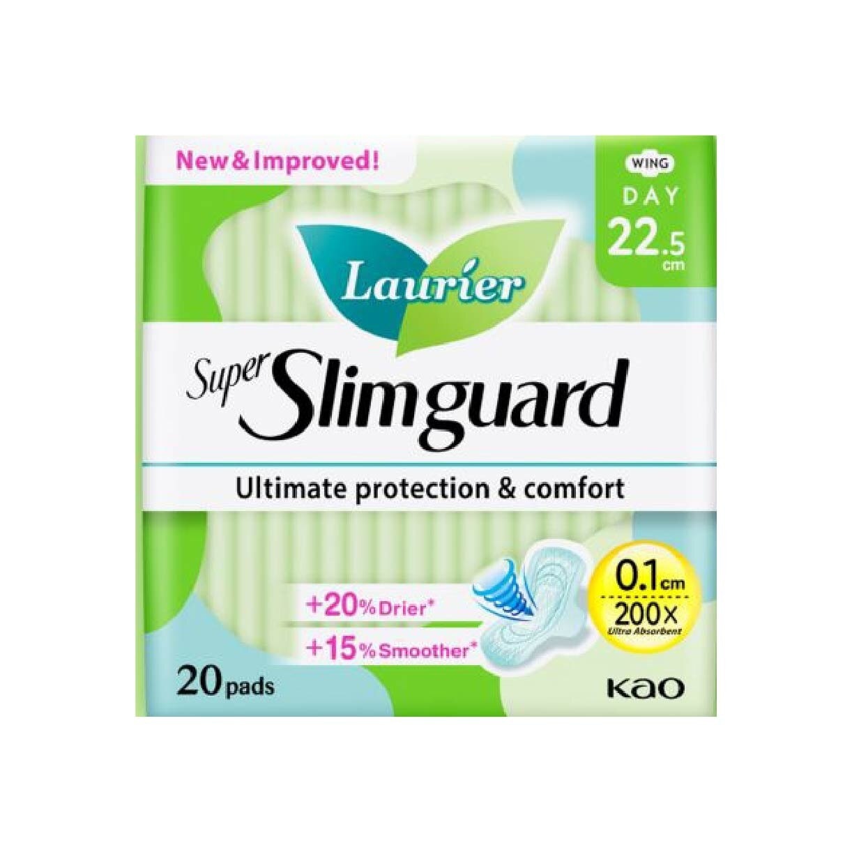 Super Slimguard Day Wing Sanitary Pad 22.5cm 20s