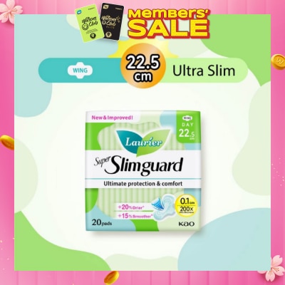 LAURIER Super Slimguard Day Wing Sanitary Pad 22.5cm 20s