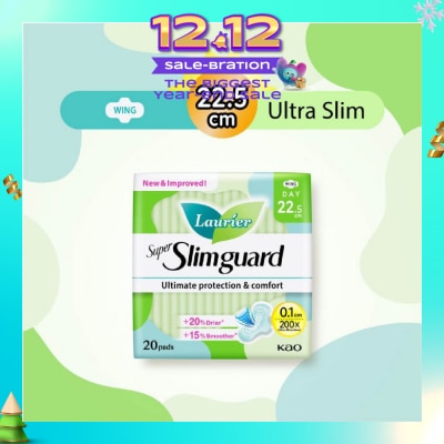 LAURIER Super Slimguard Day Wing Sanitary Pad 22.5cm 20s