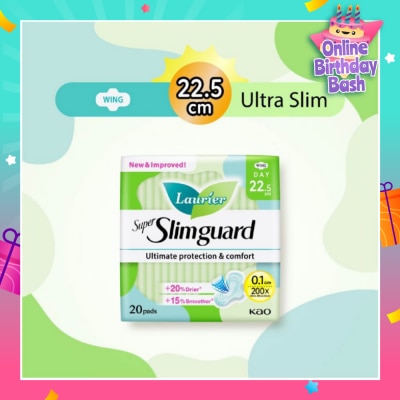 LAURIER Super Slimguard Day Wing Sanitary Pad 22.5cm 20s