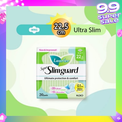 LAURIER Super Slimguard Day Wing Sanitary Pad 22.5cm 20s