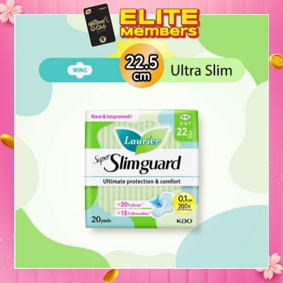 LAURIER Super Slimguard Day Wing Sanitary Pad 22.5cm 20s
