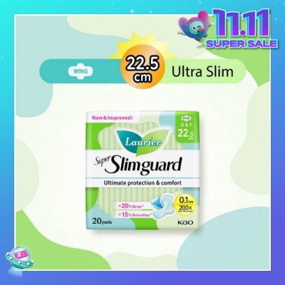 LAURIER Super Slimguard Day Wing Sanitary Pad 22.5cm 20s