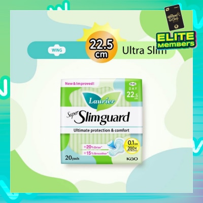 LAURIER Super Slimguard Day Wing Sanitary Pad 22.5cm 20s