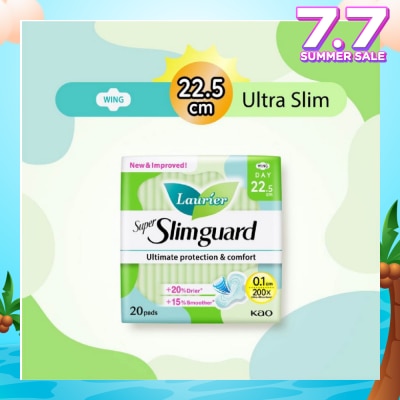LAURIER Super Slimguard Day Wing Sanitary Pad 22.5cm 20s
